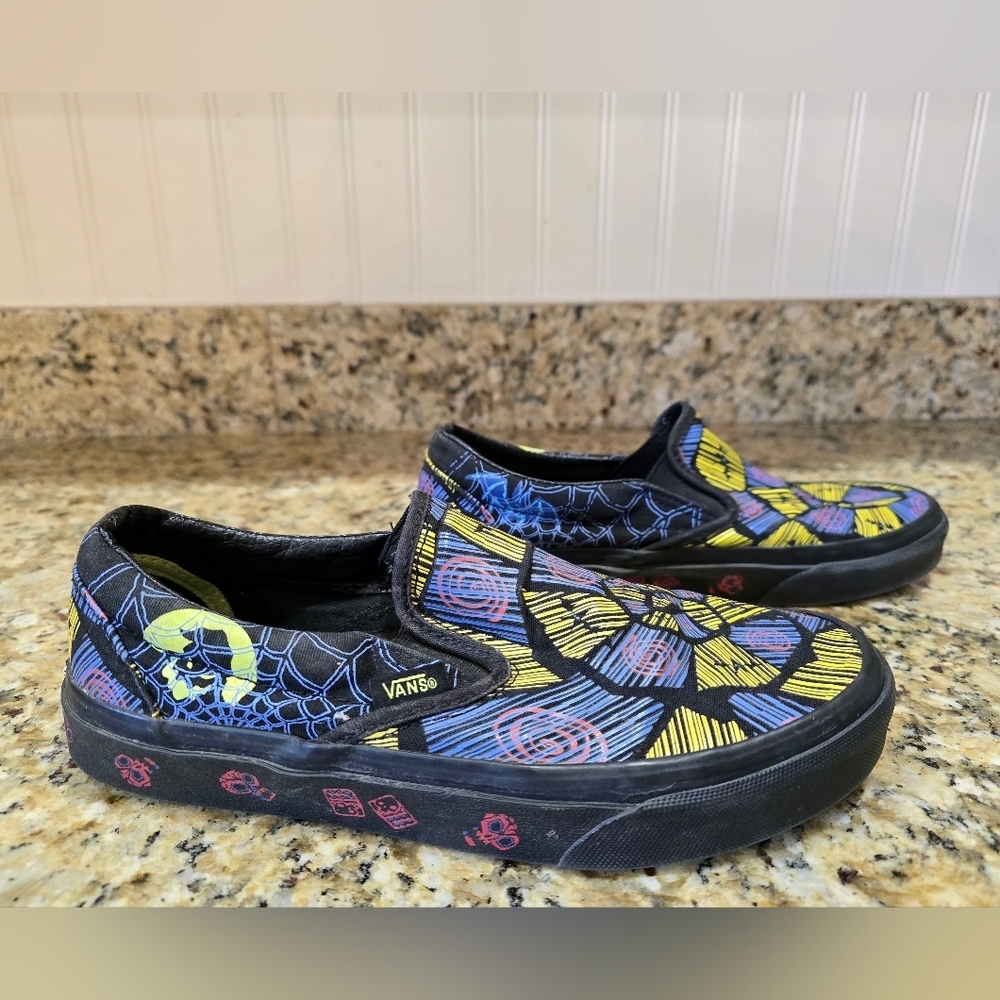 Vans Disney X Nightmare Before Christmas Oogie Boogie slip on sneakers shoes 6.5 - Picture 1 of 6